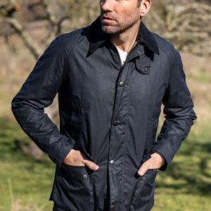 Ashby Wax Navy- Barbour Paris