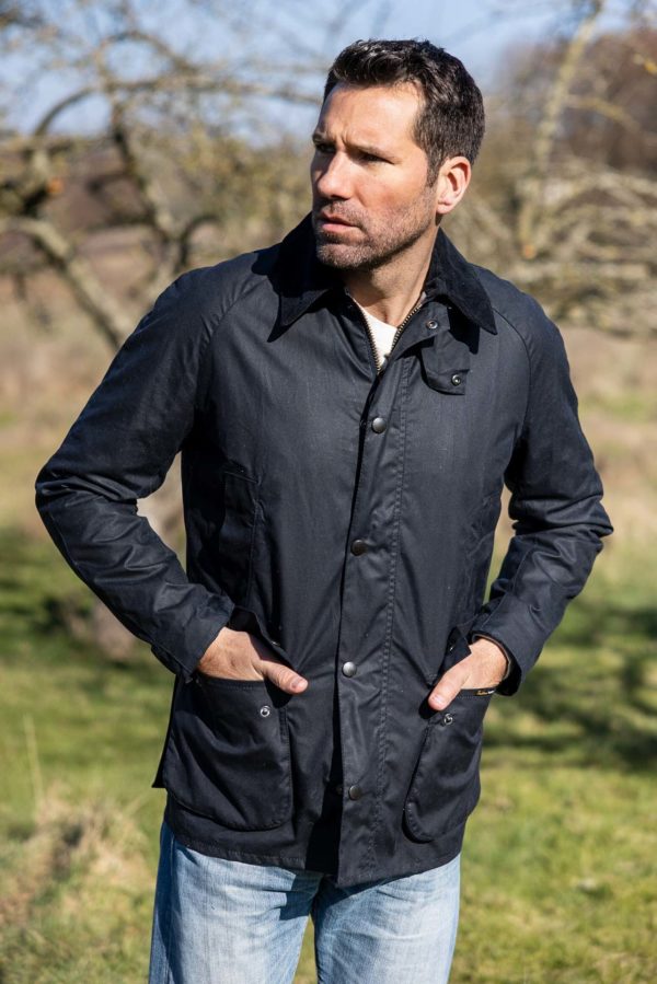 Ashby Wax Navy- Barbour Paris