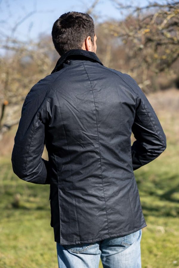 Ashby Wax Navy- Barbour Paris