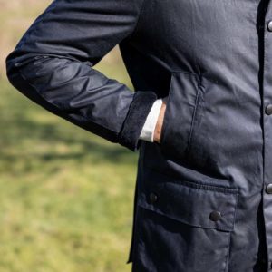 Ashby Wax Navy- Barbour Paris