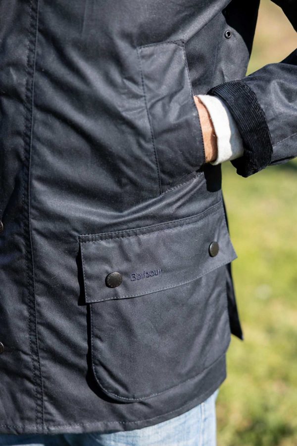 Ashby Wax Navy- Barbour Paris