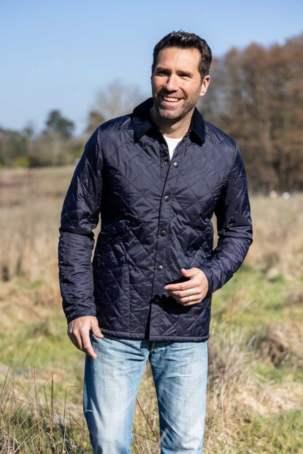 Liddesdale Heritage Quilt Navy- Barbour Paris