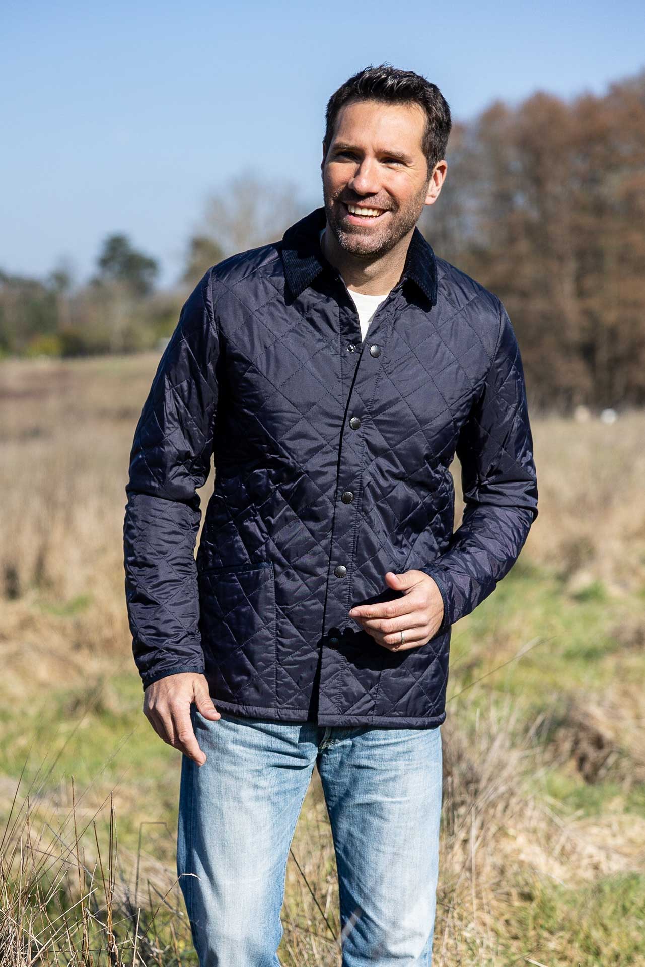 Liddesdale Heritage Quilt Navy Veste matelassee classique Barbour Paris