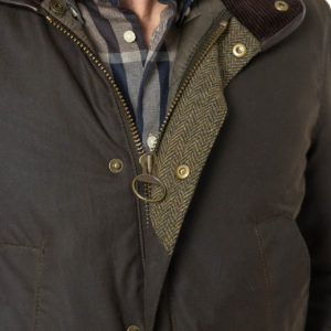 Hereford Wax Olive- Barbour Paris