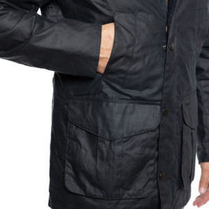 Hereford Wax Navy- Barbour Paris