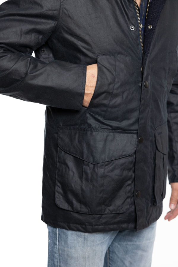 Hereford Wax Navy- Barbour Paris