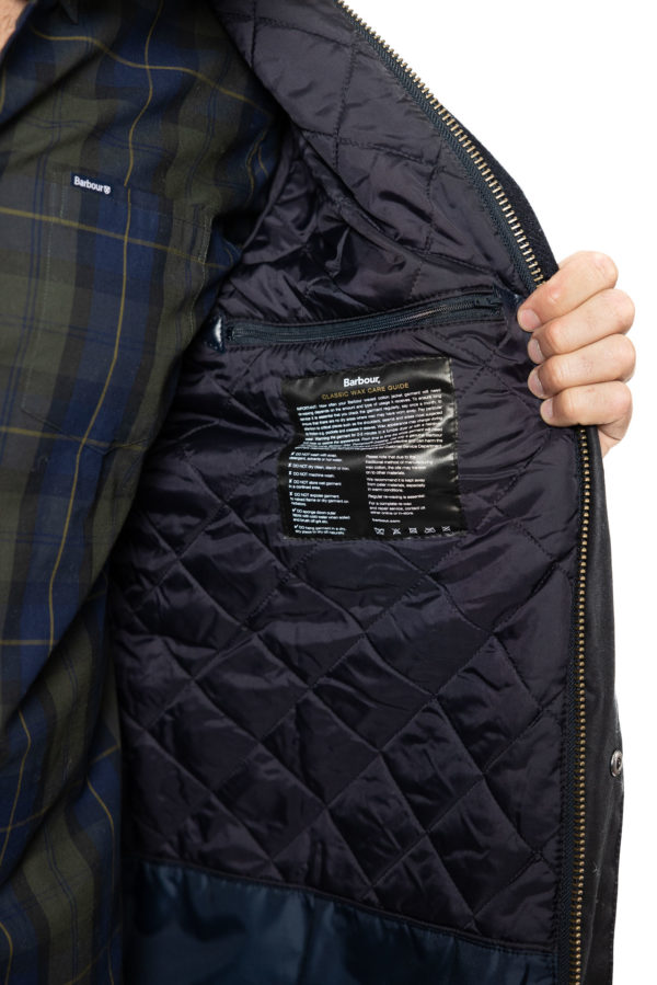Hereford Wax Navy- Barbour Paris