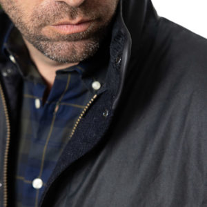 Hereford Wax Navy- Barbour Paris