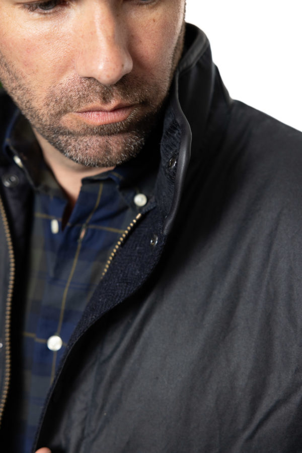 Hereford Wax Navy- Barbour Paris