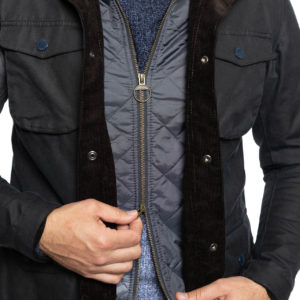 Ogston Wax Navy- Barbour Paris