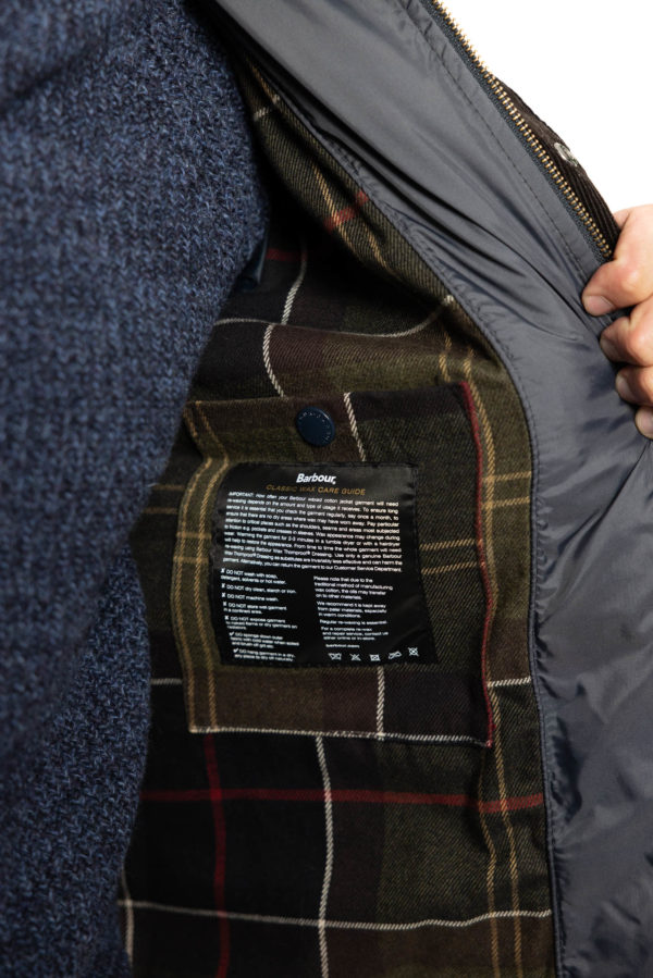 Ogston Wax Navy- Barbour Paris