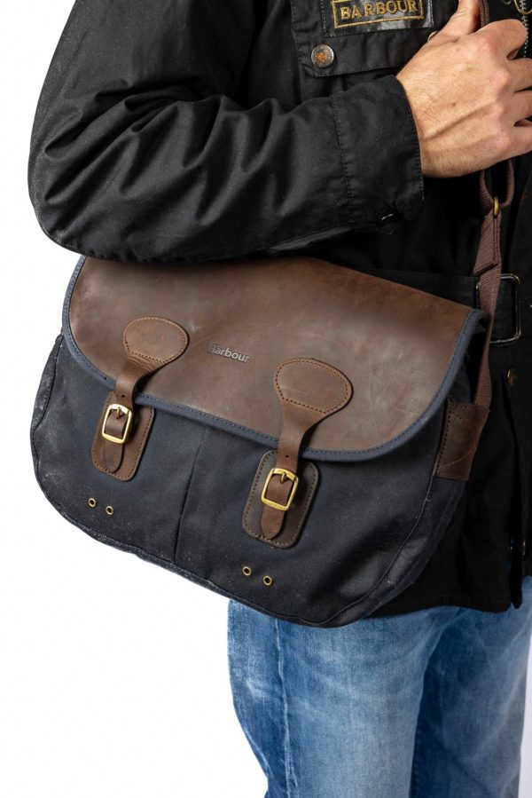 Sac Wax Leather Tarras Bag- Barbour Paris