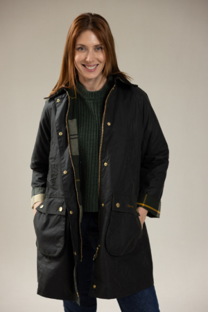 Long Beadnell Wax Jacket