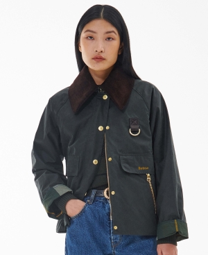 Catton Wax Jacket Sage