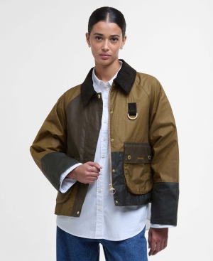Alma Wax Jacket Olive