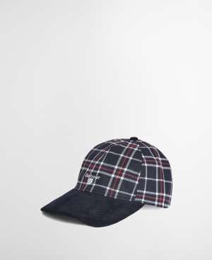 Benson Cap Navy/Red Check
