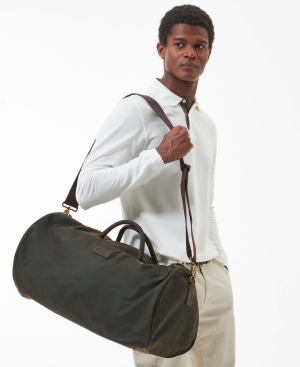 Wax Holdall Olive