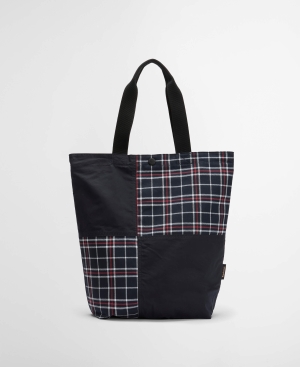 Transport Patchwork Tote Bag Navy