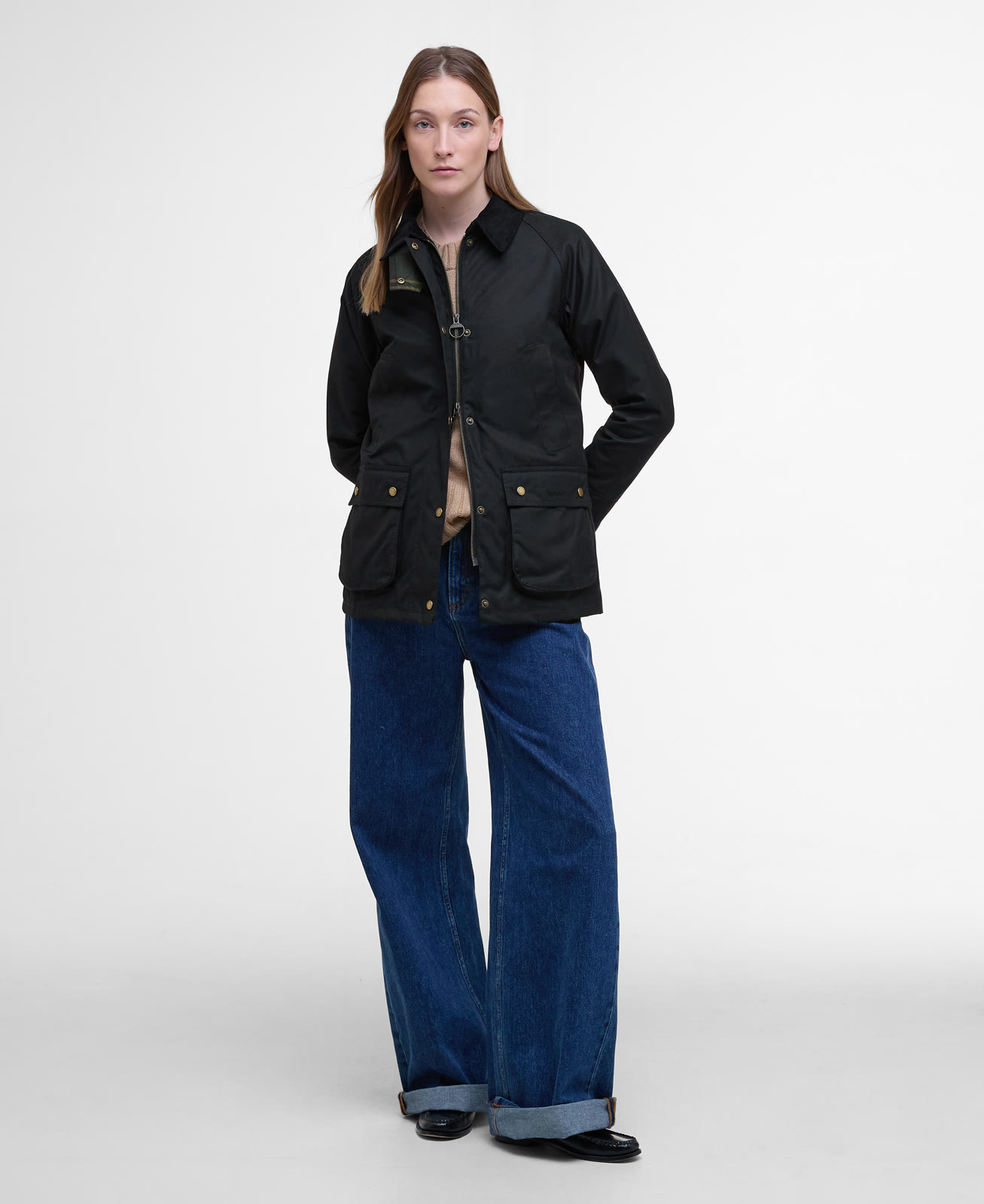 acorn-wax-jacket-olive-femme-LWX0752BK11_03getthelook_light Acorn Wax Jacket Black/Classic