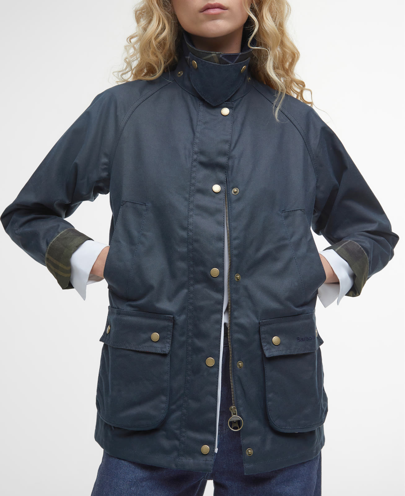 acorn-wax-jacket-olive-femme-LWX0752NY51_05detailc_light Acorn Wax Jacket Navy