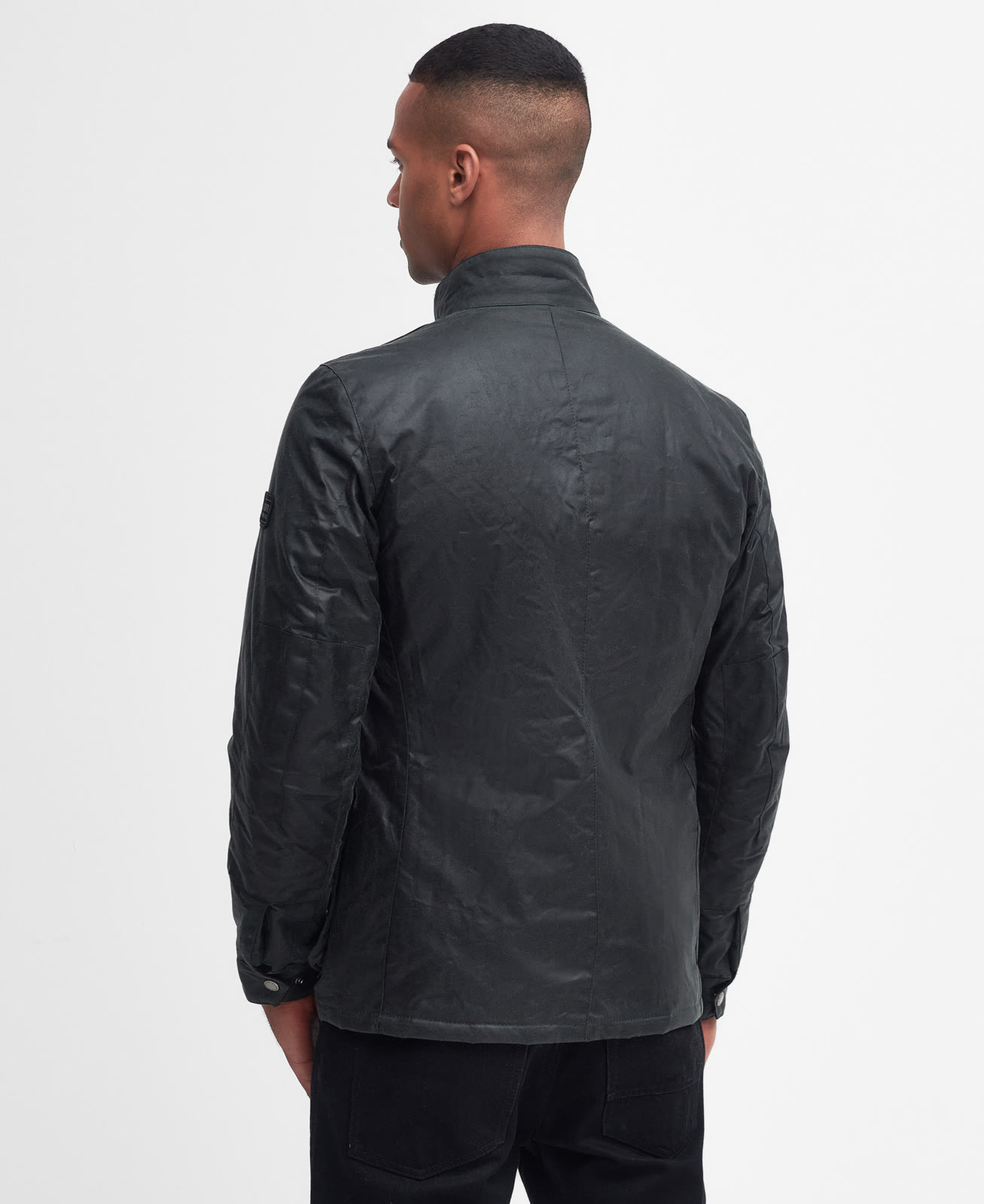 b-intl-duke-wax-jacket-sage-homme-MWX0337SG91_04back_light B.Intl Duke Wax Jacket Sage