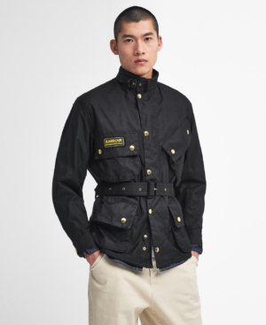 B.Intl International Original Wax Jacket Black