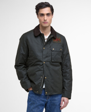 B.Intl Workers Wax Jacket Sage