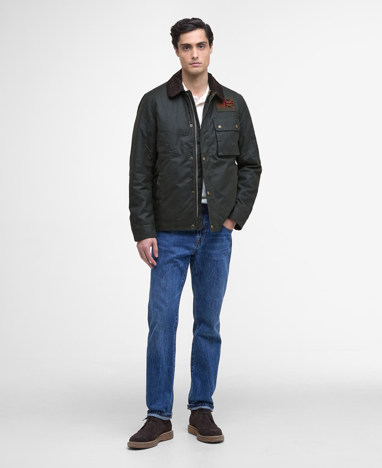 b-intl-workers-wax-jacket-sage-homme-MWX1853SG91_03getthelook_light B.Intl Workers Wax Jacket Sage