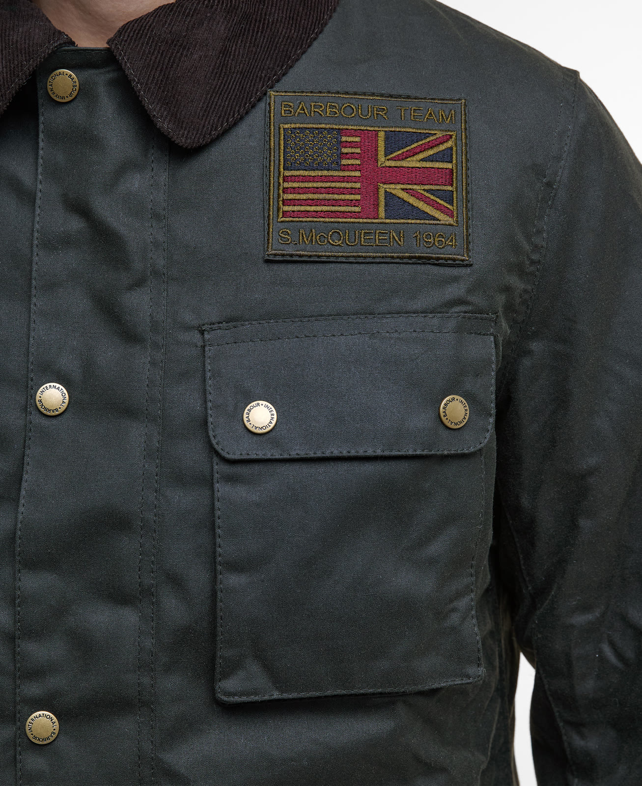 b-intl-workers-wax-jacket-sage-homme-MWX1853SG91_05detailc_light B.Intl Workers Wax Jacket Sage
