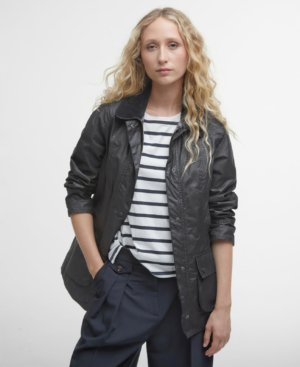 Beadnell Wax Jacket Black