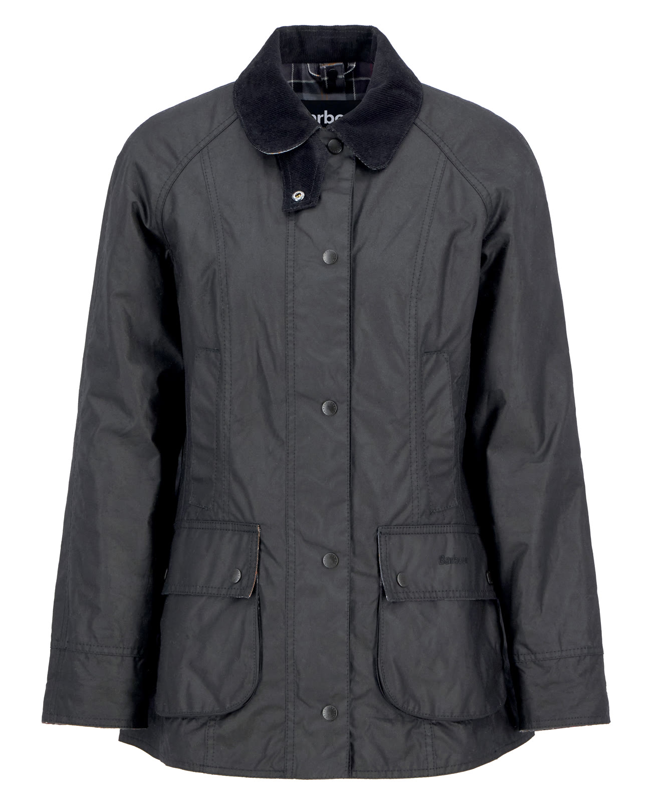 beadnell-wax-jacket-navy-femme-LWX0667BK11_02flat_light Beadnell Wax Jacket Black