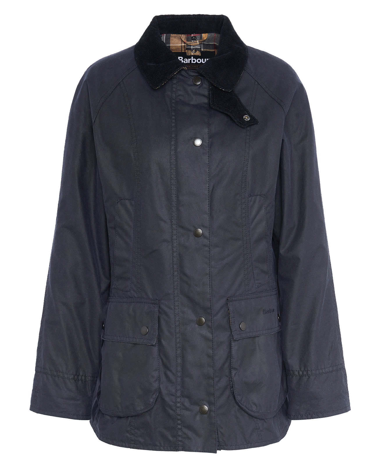 beadnell-wax-jacket-navy-femme-LWX0667NY91_02flat_light Beadnell Wax Jacket Navy