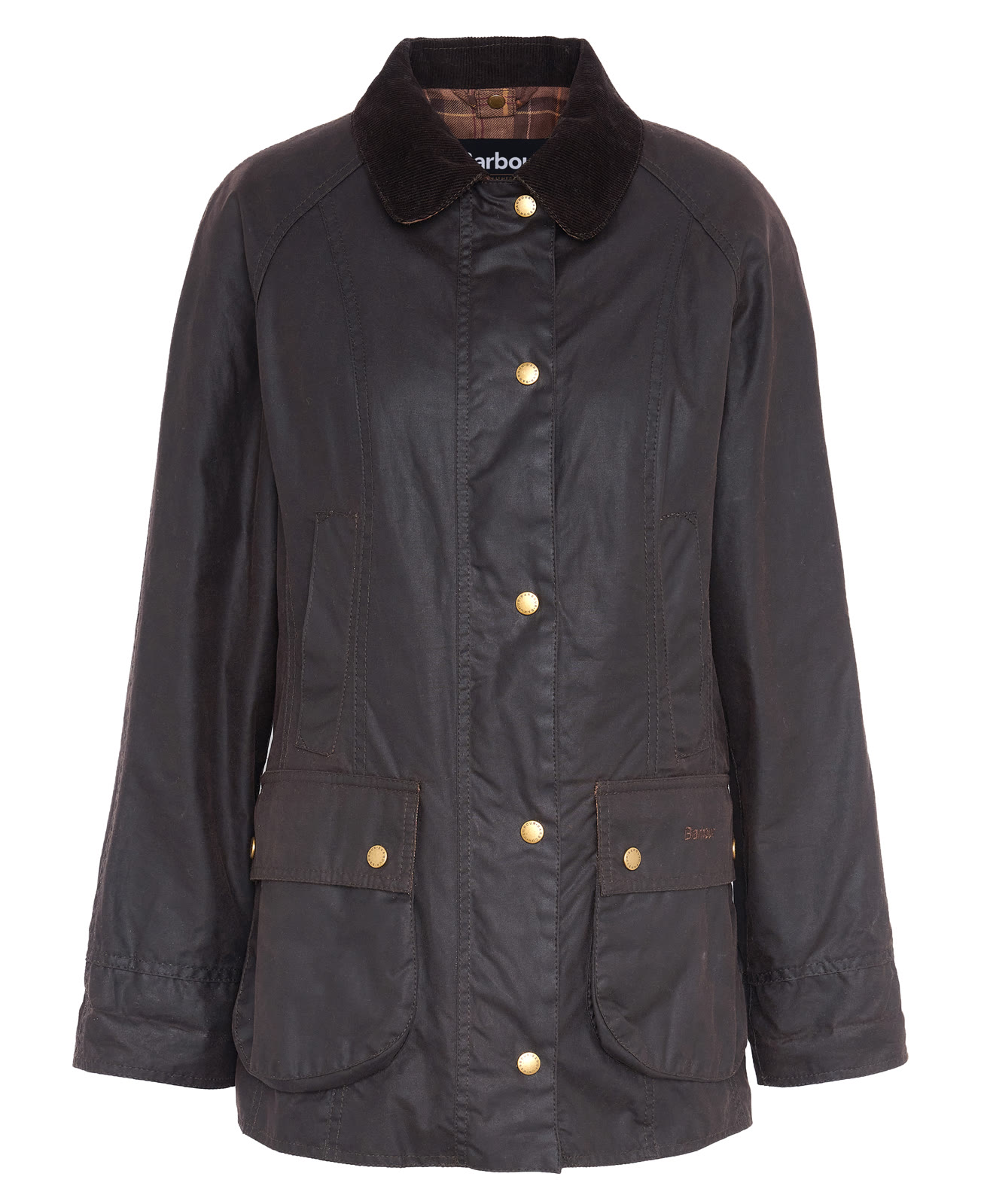 beadnell-wax-jacket-navy-femme-LWX0667RU52_02flat_light Beadnell Wax Jacket Rustic