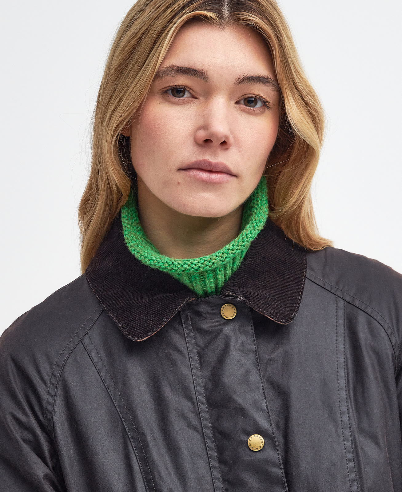 beadnell-wax-jacket-navy-femme-LWX0667RU52_05detaila_light Beadnell Wax Jacket Rustic