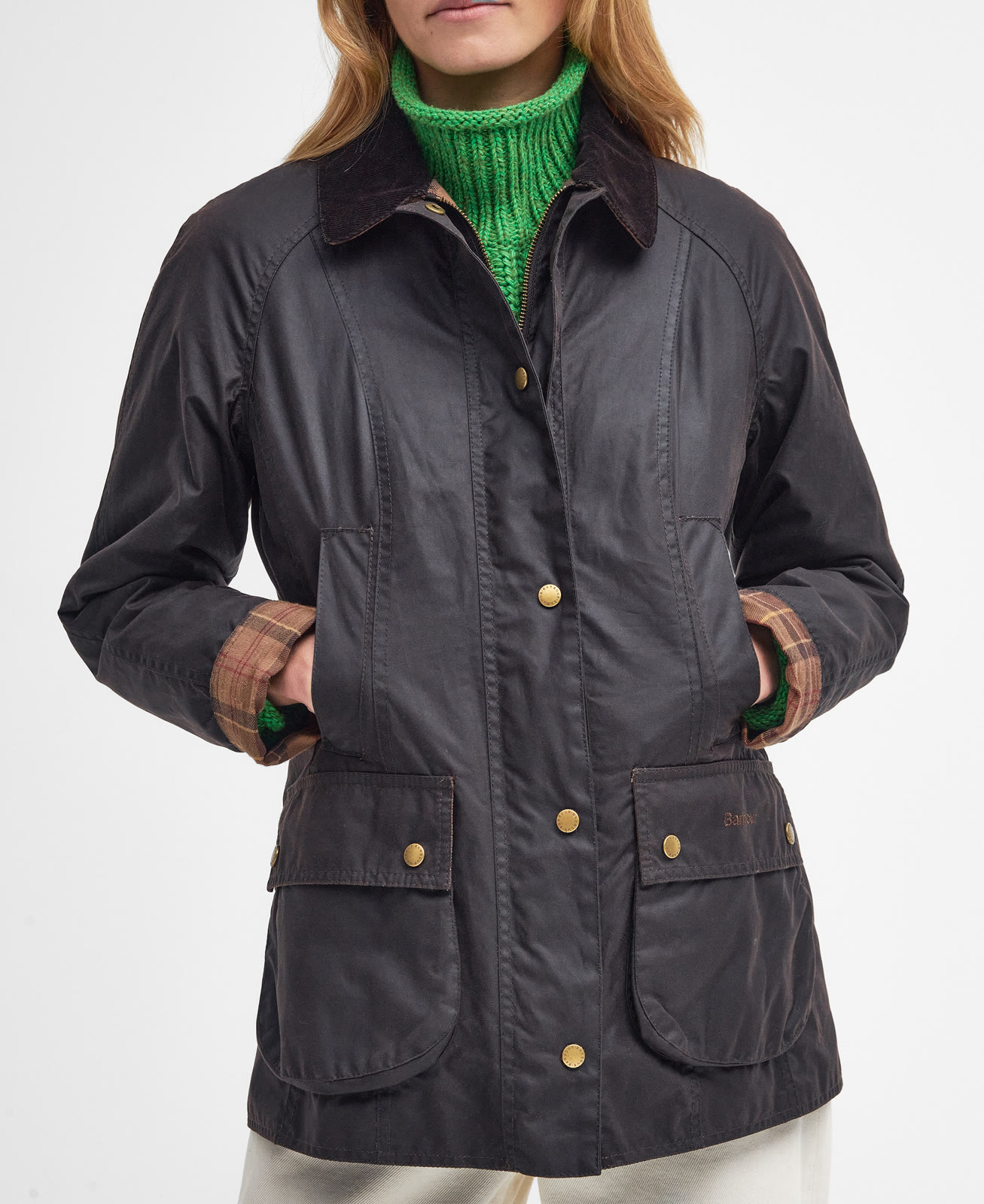 beadnell-wax-jacket-navy-femme-LWX0667RU52_05detaild_light Beadnell Wax Jacket Rustic