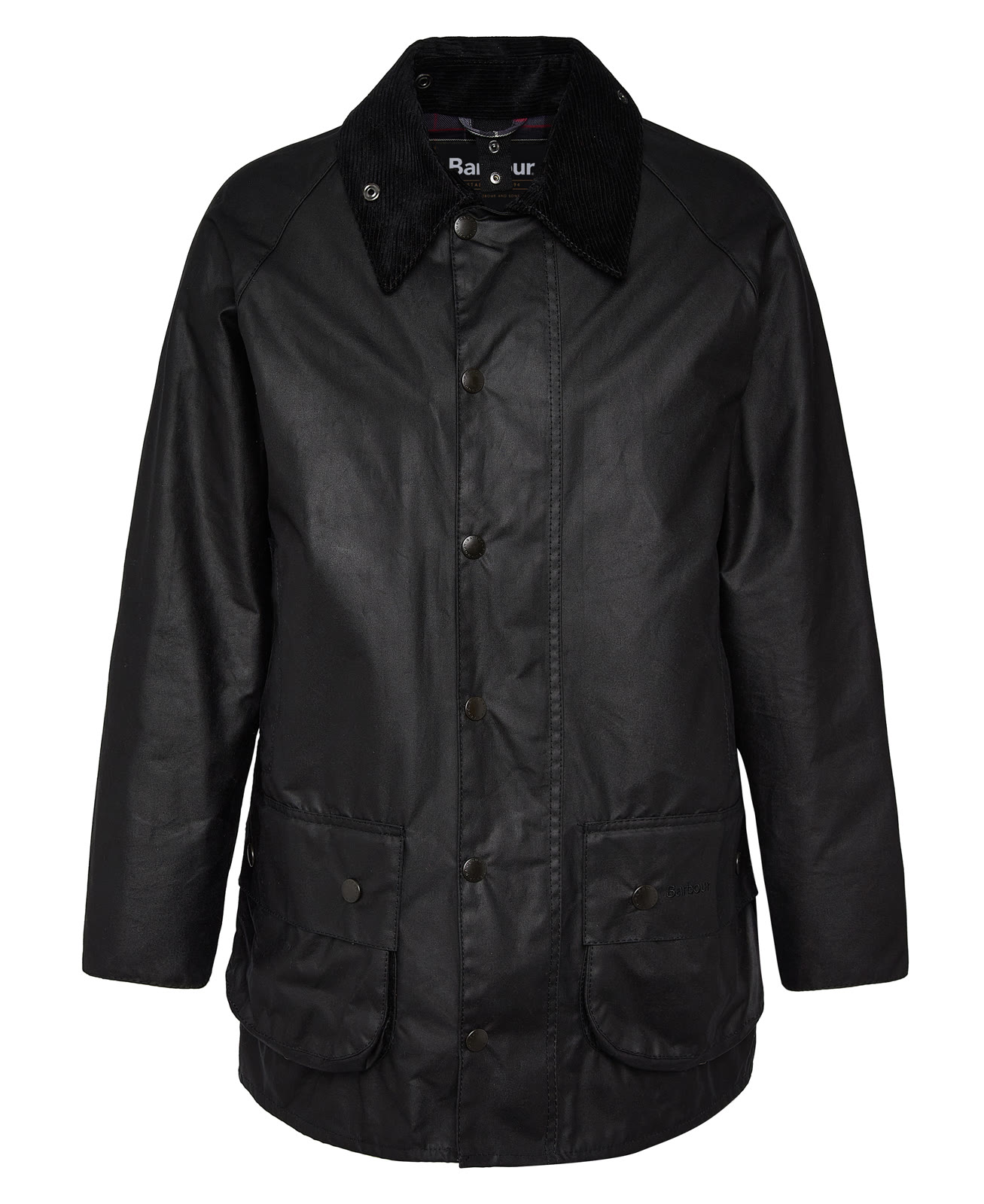 beaufort-wax-jacket-sage-homme-MWX0017BK91_02flat_light Beaufort Wax Jacket Black