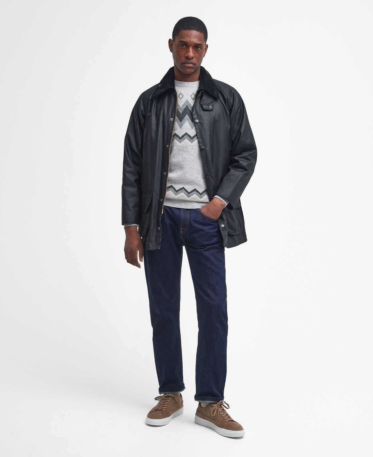 beaufort-wax-jacket-sage-homme-MWX0017BK91_03getthelook_light Beaufort Wax Jacket Black