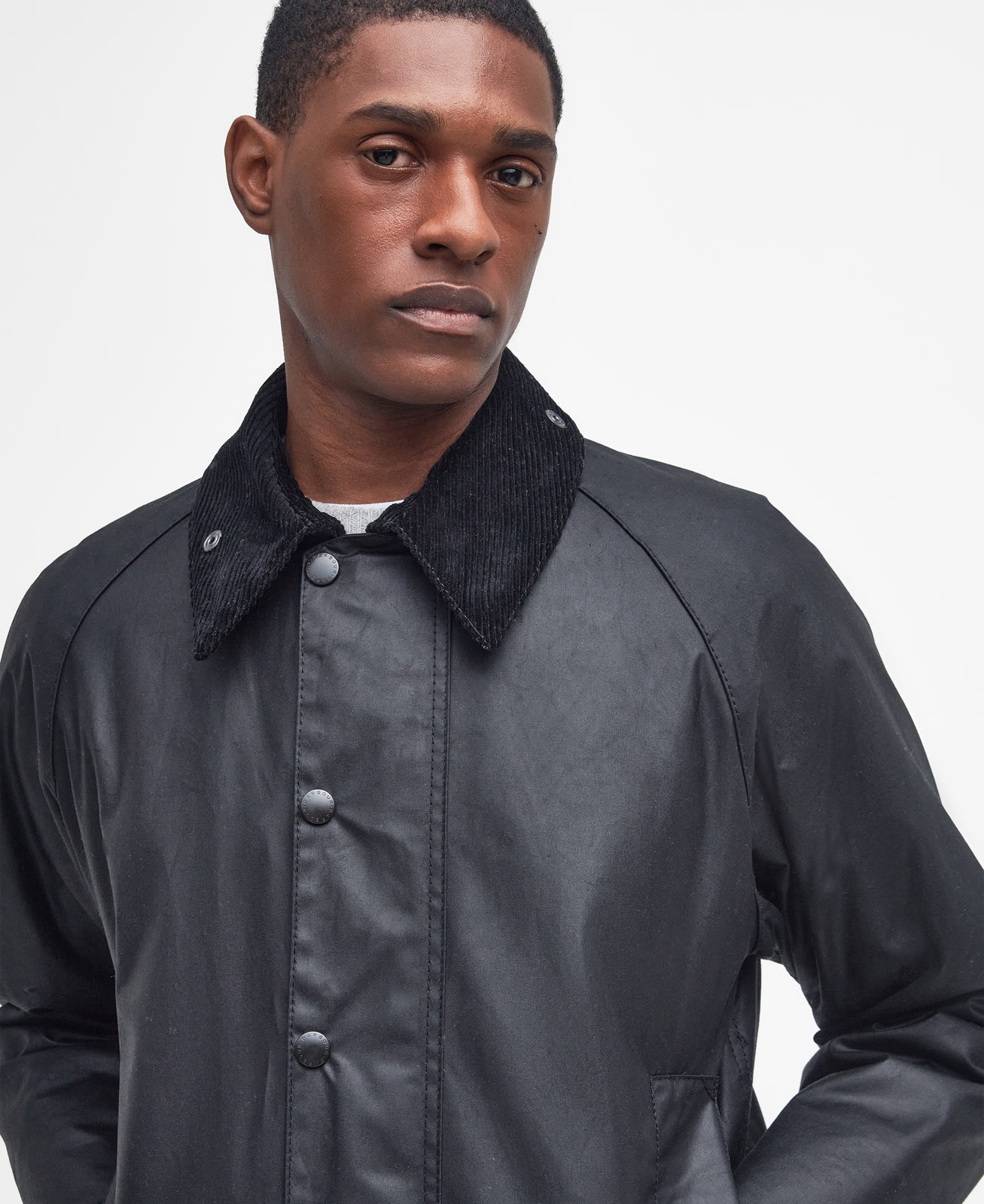 beaufort-wax-jacket-sage-homme-MWX0017BK91_05detaila_light Beaufort Wax Jacket Black