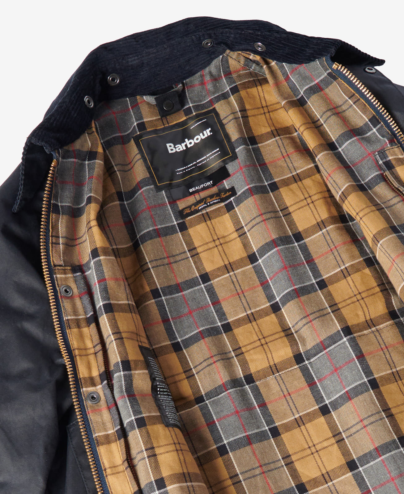 beaufort-wax-jacket-sage-homme-MWX0017NY91_05detaile_light Beaufort Wax Jacket Navy