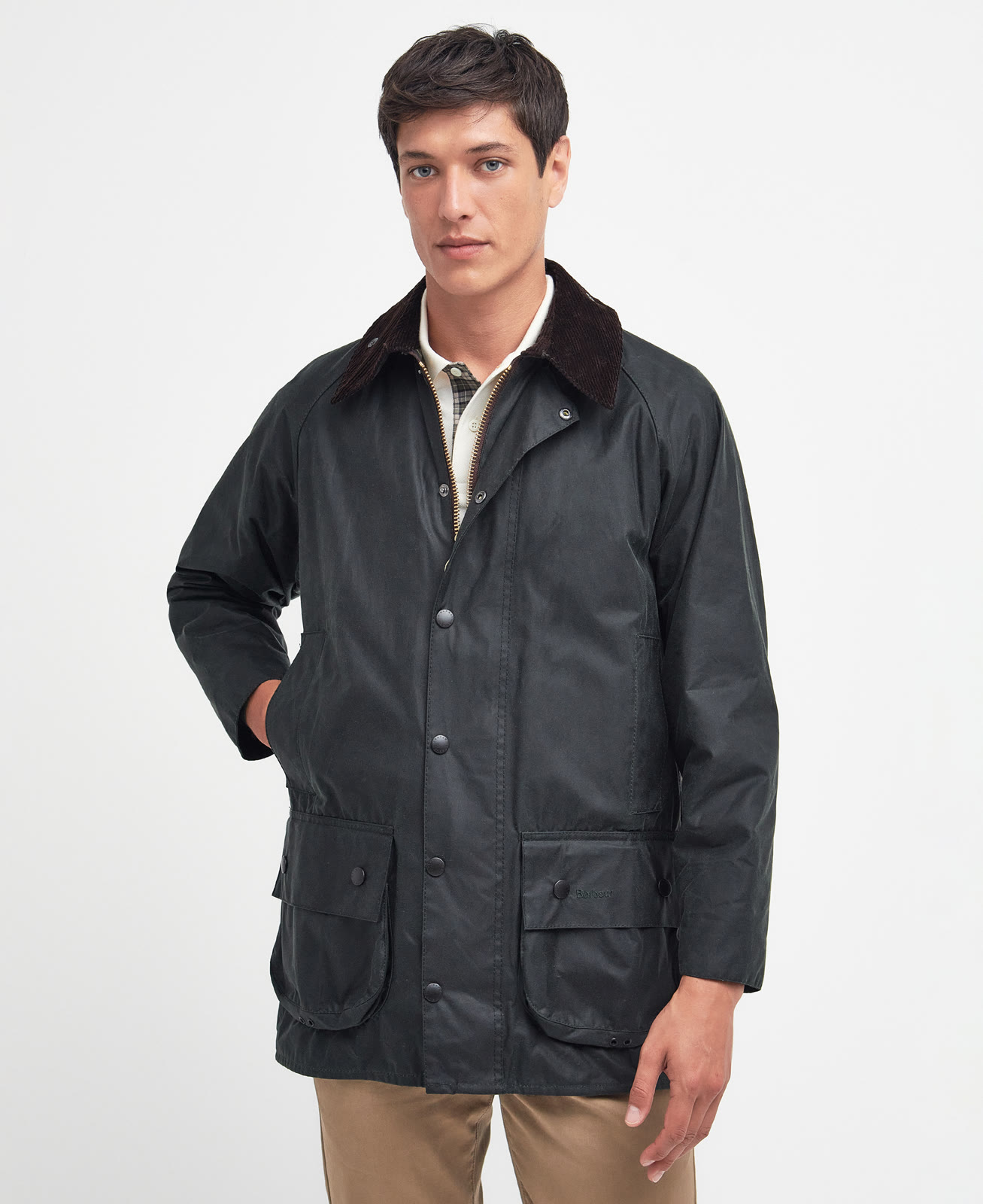 beaufort-wax-jacket-sage-homme-MWX0017SG91_01front_light Beaufort Wax Jacket Sage