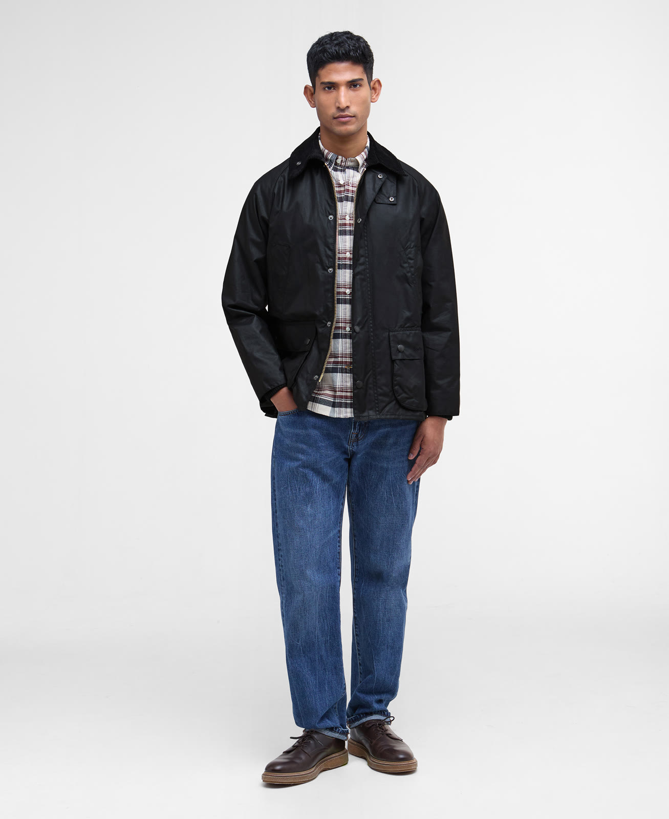 bedale-wax-jacket-sage-homme-MWX0018BK91_03getthelook_light Bedale Wax Jacket Black