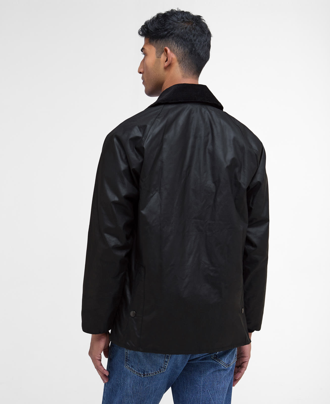bedale-wax-jacket-sage-homme-MWX0018BK91_04back_light Bedale Wax Jacket Black