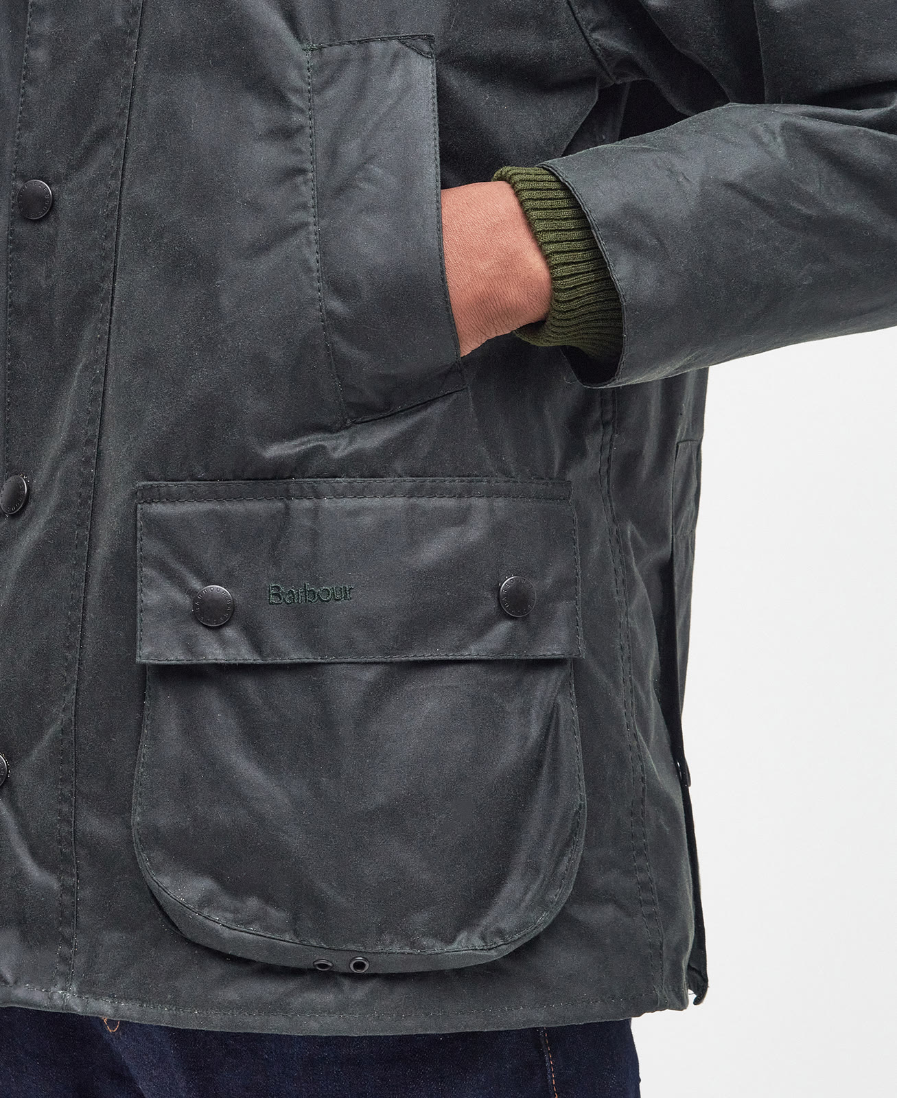 bedale-wax-jacket-sage-homme-MWX0018SG91_05detailc_light Bedale Wax Jacket Sage