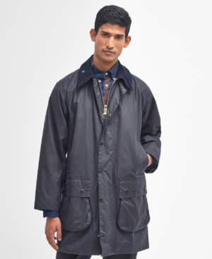 Border Wax Jacket Navy