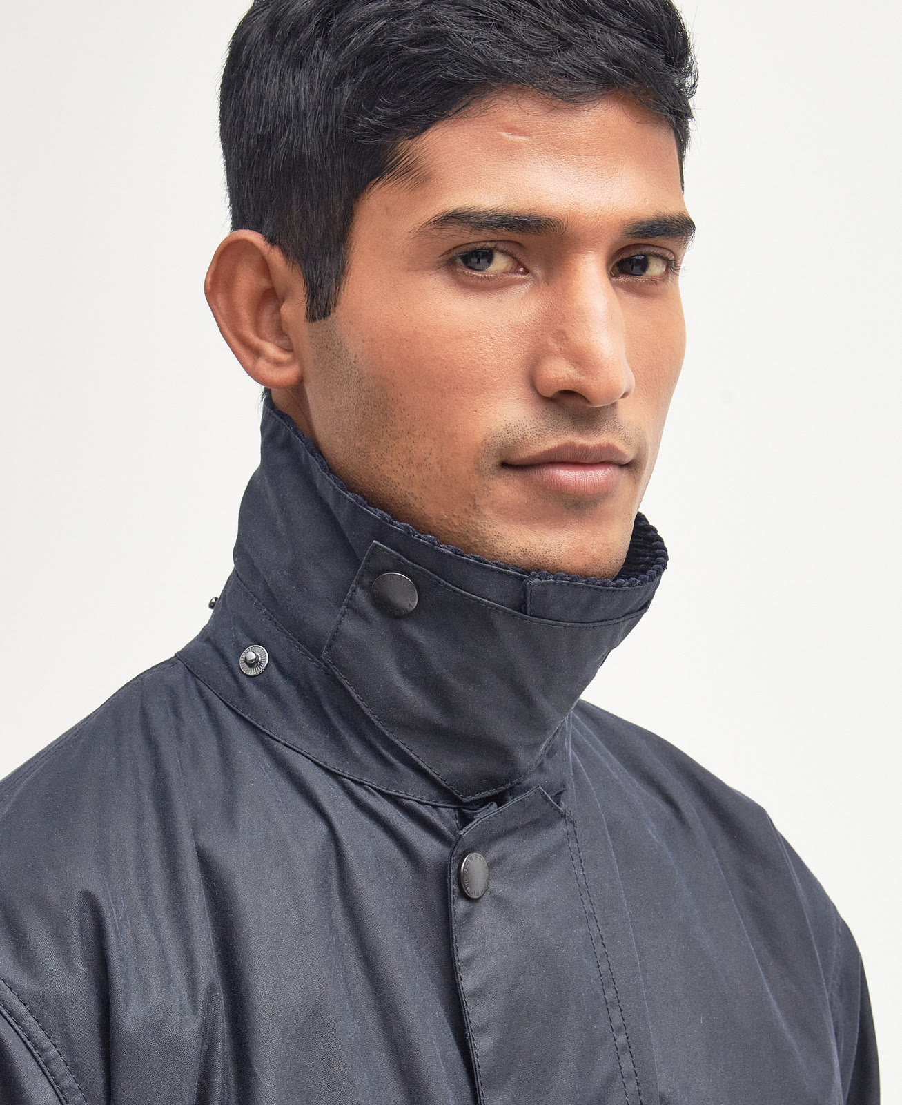 border-wax-jacket-sage-homme-MWX0008NY91_05detailb_light Border Wax Jacket Navy