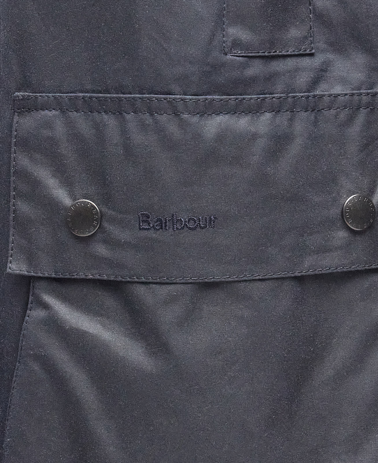 border-wax-jacket-sage-homme-MWX0008NY91_05detaile_light Border Wax Jacket Navy