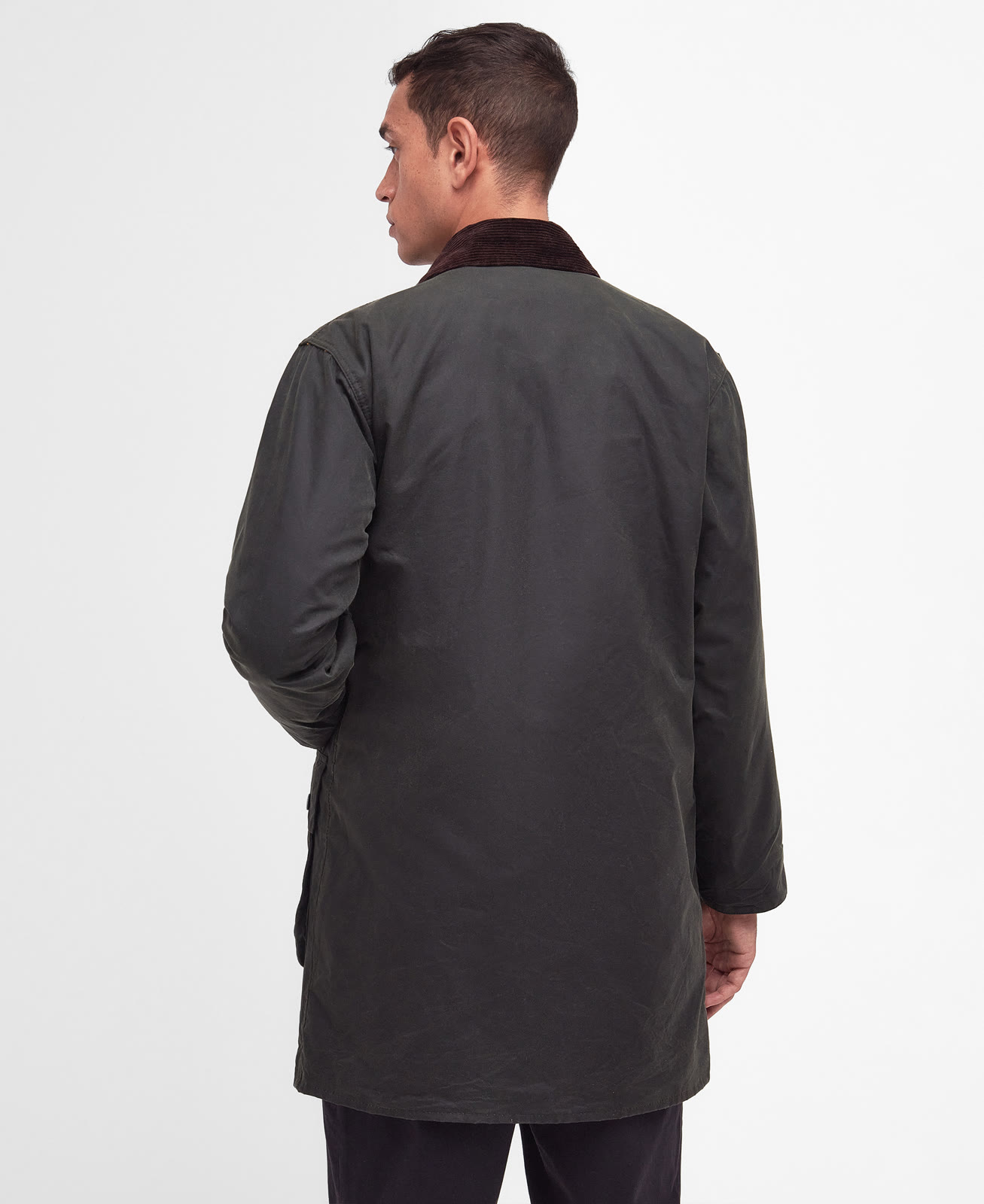 border-wax-jacket-sage-homme-MWX0008SG91_04back_light Border Wax Jacket Sage