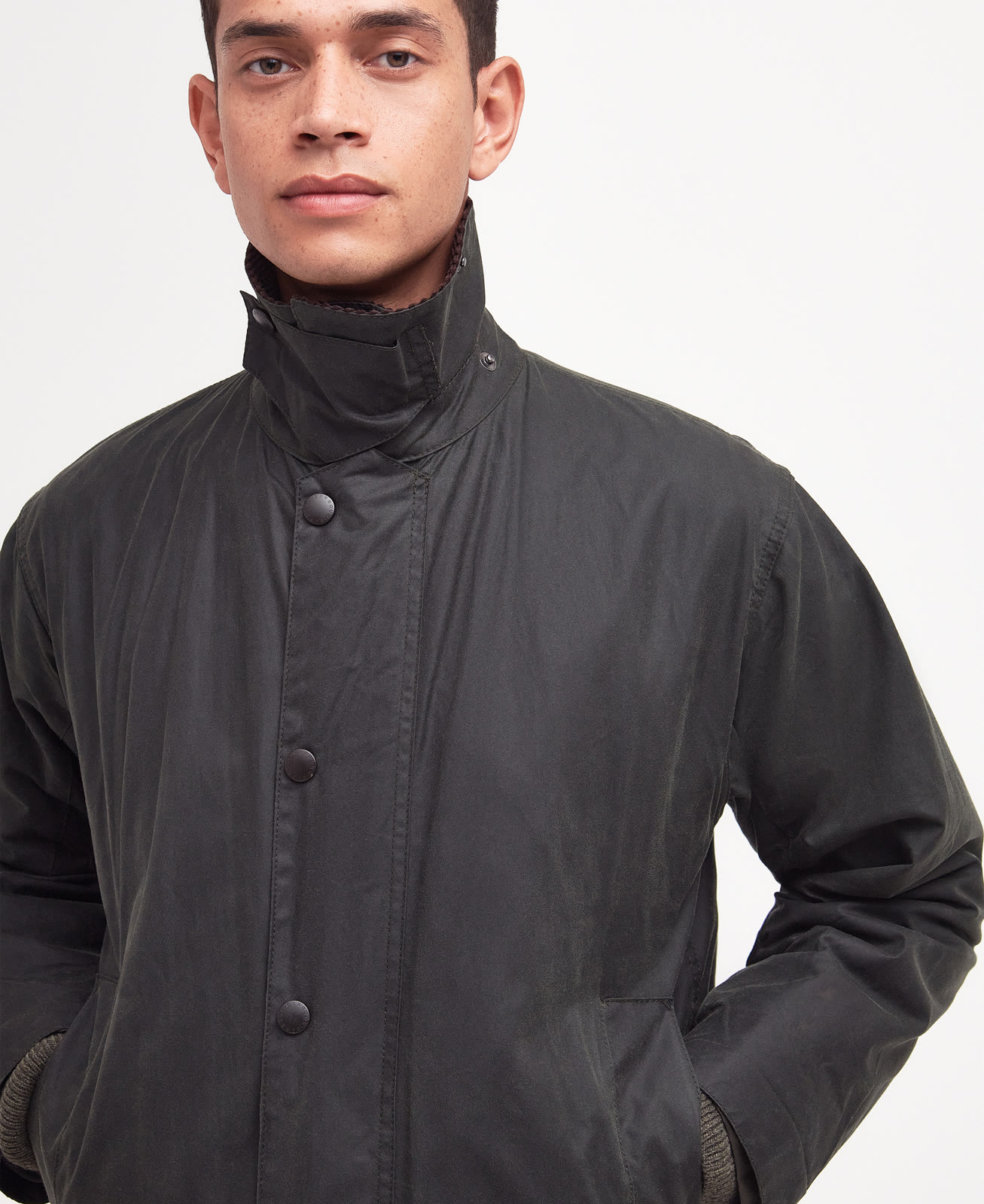 border-wax-jacket-sage-homme-MWX0008SG91_05detailb_light Border Wax Jacket Sage