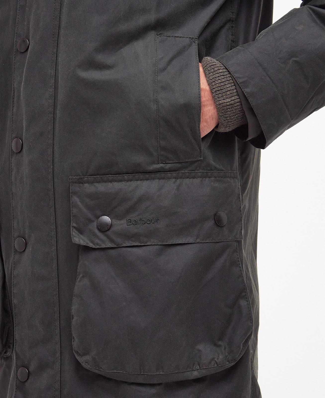 border-wax-jacket-sage-homme-MWX0008SG91_05detailc_light Border Wax Jacket Sage