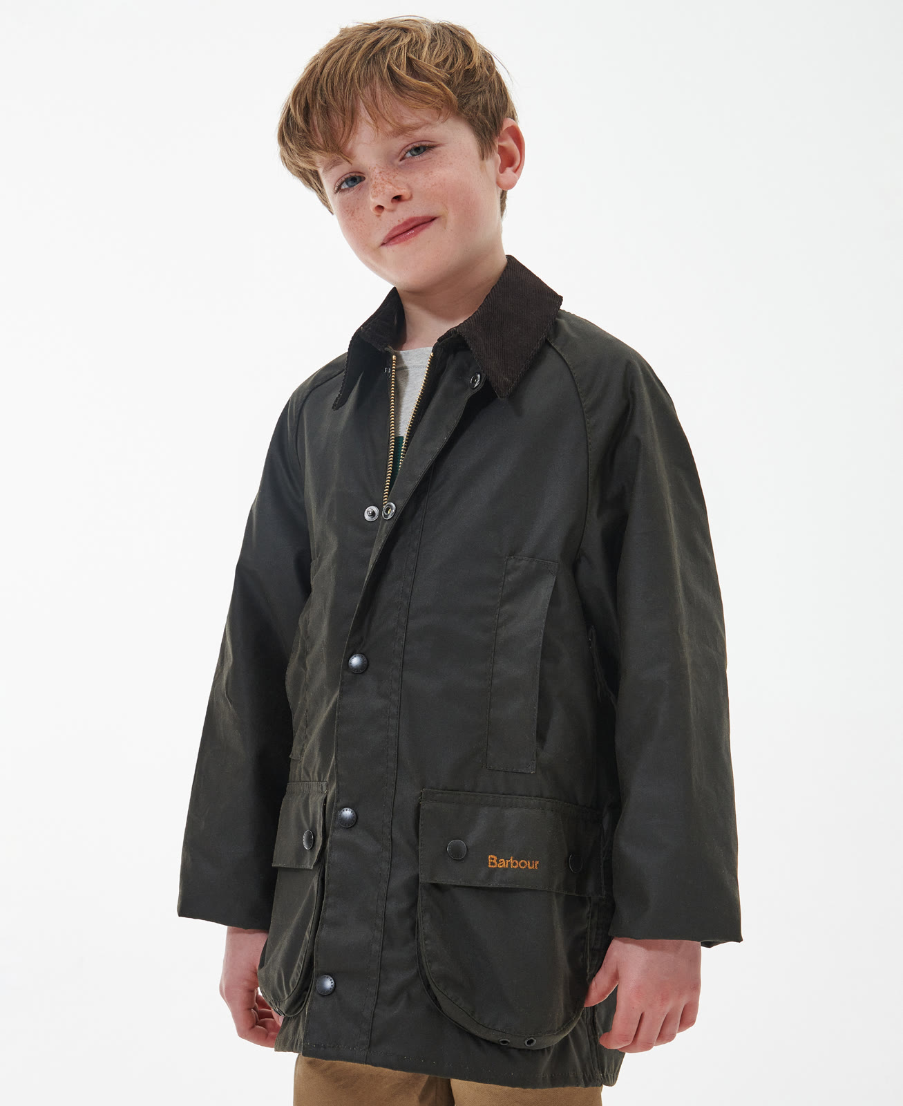boys-beaufort-wax-olive-enfant-CWX0021OL75_01front_light-1 Boys Beaufort Wax Olive